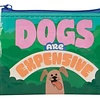 Blue Q Coin Purse Dogs Are Expensive Portemonnee