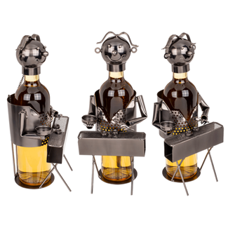 Metalen wijnfleshouder BBQ Metalen wijnfleshouder BBQ