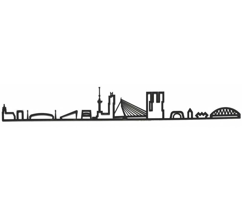 Skyline Rotterdam zwart mdf 130cm