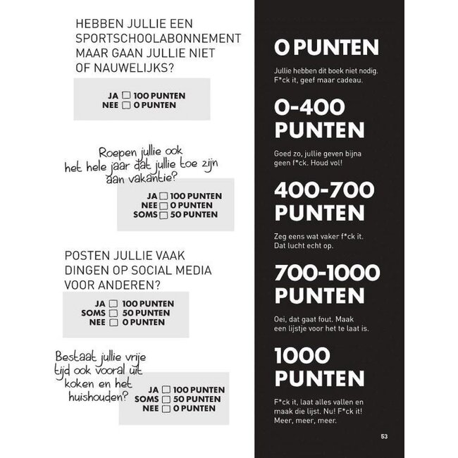 F*ck it list book voor koppels