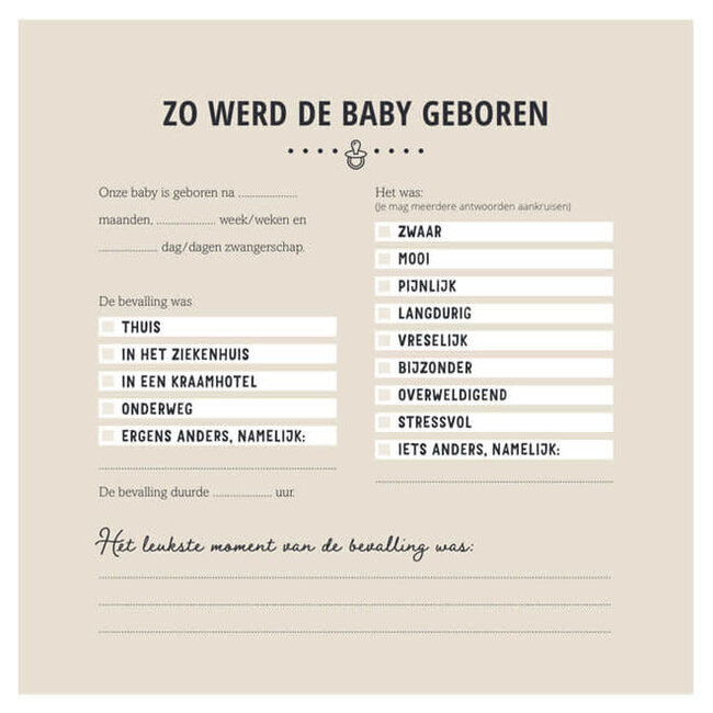 De Lantaarn Babyboek mijn eerste jaar