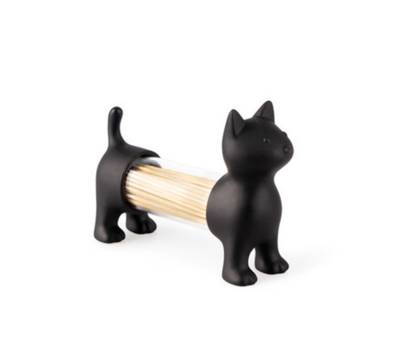 Black Cat Toothpick Holder | Zout- en Peperstel