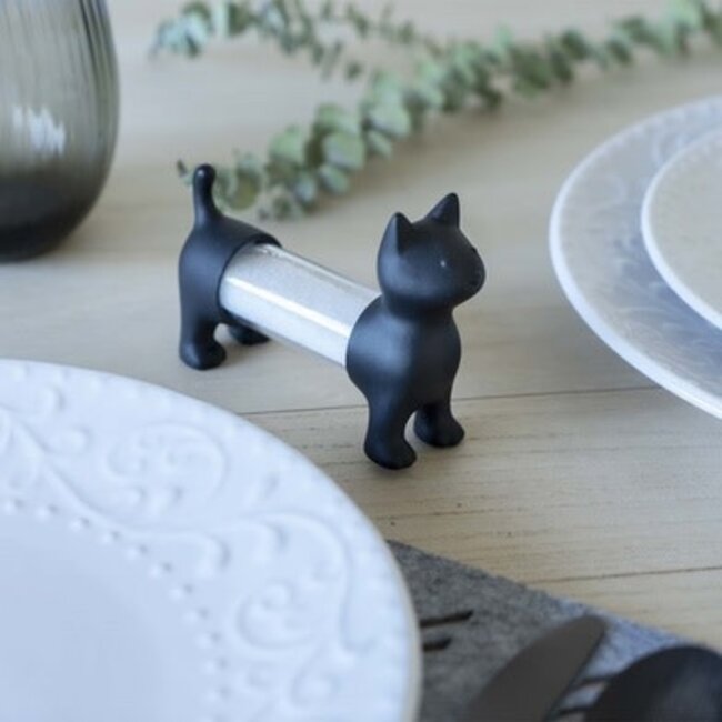 Balvi Black Cat Toothpick Holder | Zout- en Peperstel