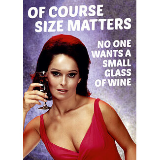 Wenskaart Ofcourse size matters