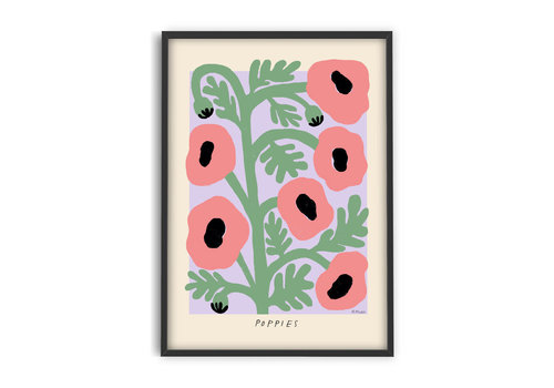 KKEC posters Madelen - Pastel Poppies | 30x40 cm