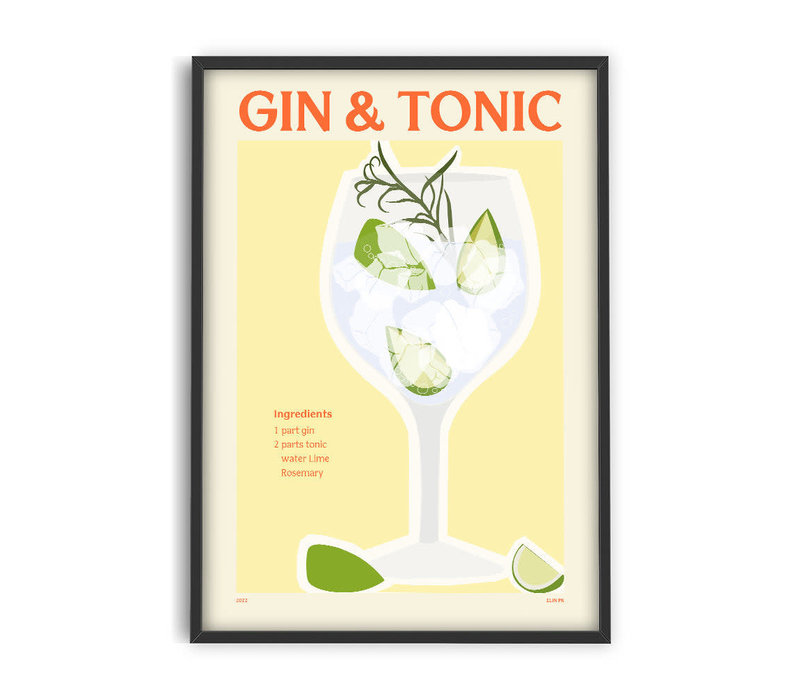 Elin PK - Gin & Tonic | 30x40cm