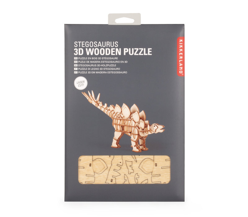 3D Stegosaurus | Houten Puzzel