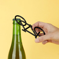 Bottle opener black bike | Flesopener