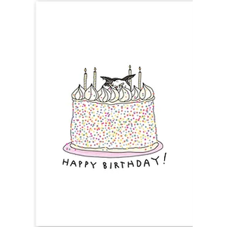 Eatmielies Cat stealing cake - Happy Birthday