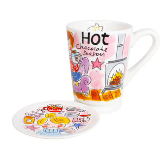 BLOND AMSTERDAM Hot Chocolate Season - Roze | XL Mok | Mazagran