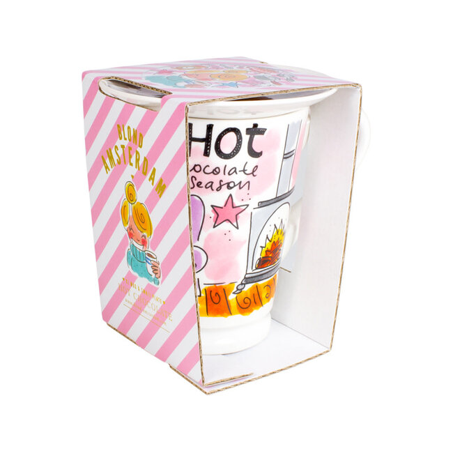 BLOND AMSTERDAM Hot Chocolate Season - Roze | XL Mok | Mazagran