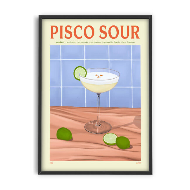 PSTR Studio Elin PK - Pisco Sour | 30x40cm