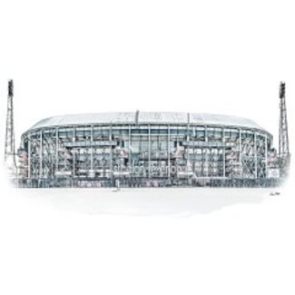 Rotterdam | Poster | De Kuip | Vintage | 40x30