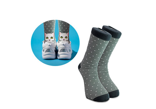 Cute cat socks - 36-40 | Kattensokken