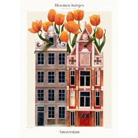 Matos - Bloemen huisjes - Amsterdam | 30x40cm