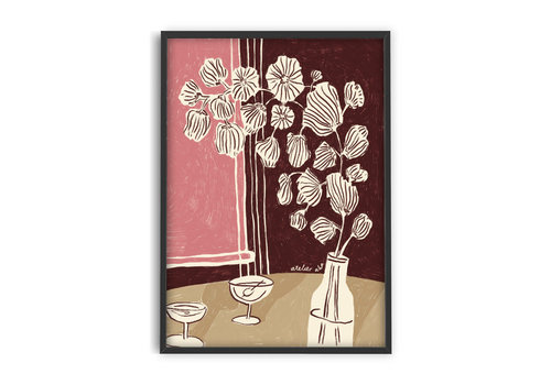 KKEC posters Anouk - Wine & Flowers | 30x40cm