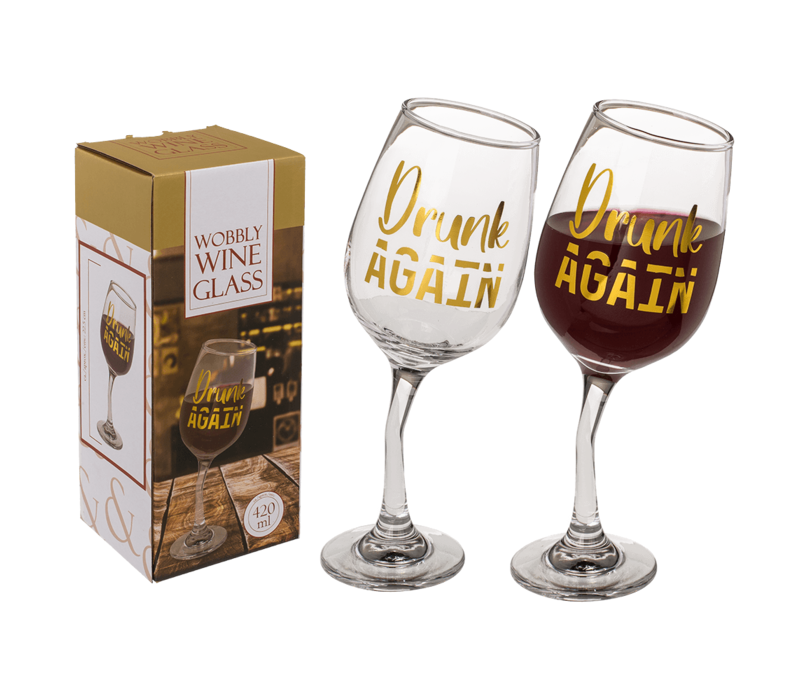 Wobbly wine glass | Wiebelig wijnglas | Scheef wijnglas