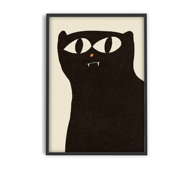 Enikő Eged - Black Cat | Zwarte kat | Poster 30x40cm