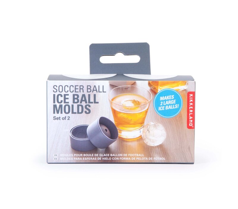 Football ice ball | Voetbal ijsklontjes | Soccer | Set van 2