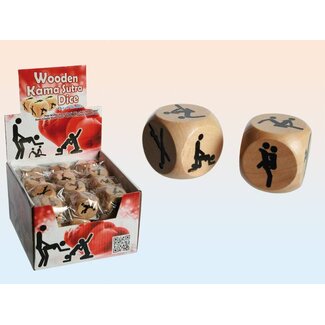 Houten dobbelsteen- Kamasutra