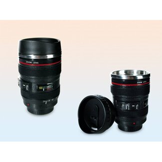 Plastic drinkbeker- Camera lens