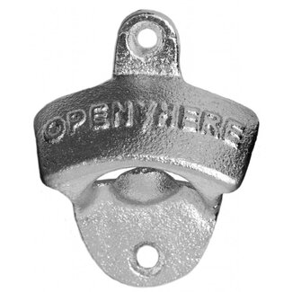 Invotis Metalen flesopener voor aan de wand