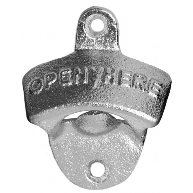 Invotis Metalen flesopener voor aan de wand