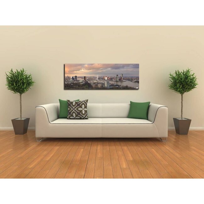 Pink sky | Rotterdam Skyline