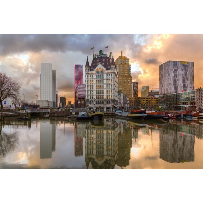 Witte huis zonsondergang