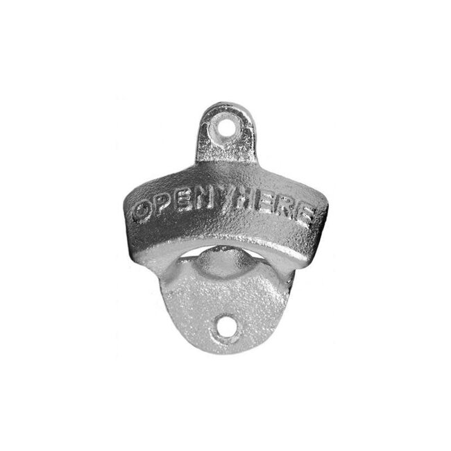 Invotis Metalen flesopener voor aan de wand