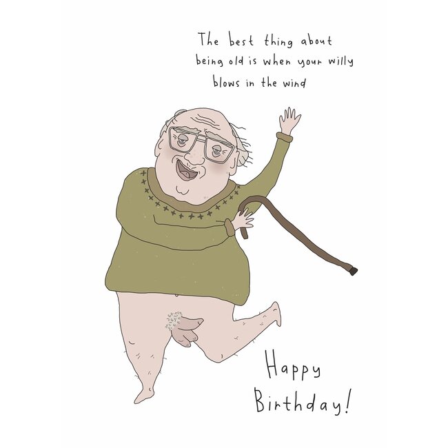 Eatmielies Kaart - Willy blows in the wind Happy Bday