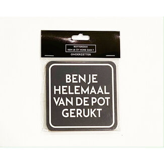 Onderzetter Van de pot gerukt