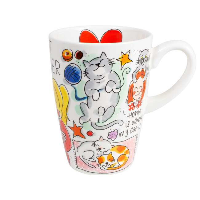 BLOND AMSTERDAM 'Cat Lover' | XL Beker | Koffie- en Theemok