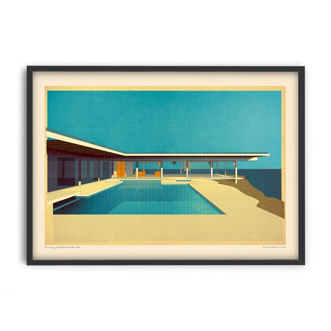PSTR Studio Sander Patelski - Pierre Koenig Case Study House 1959 | 30x40 cm
