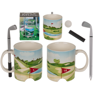 Golf mok met club en bal | Koffie- en Theemok