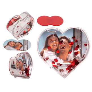 Glitter Heart Waterglobe | Snowglobe met hartjes