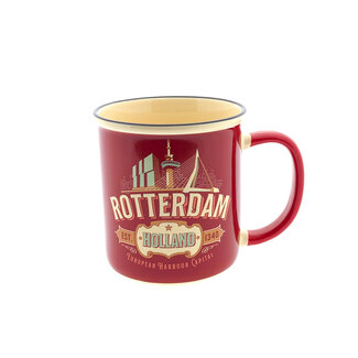 Rotterdam City bikes (rood) - Vintage Koffie- en Theemok