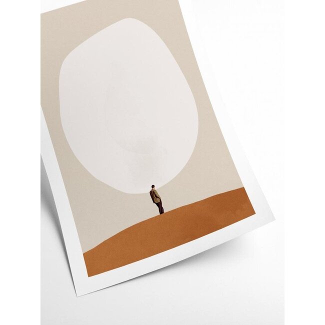 PSTR Studio Maarten Léon | Overthinking | Poster | Art Print | 30x40cm