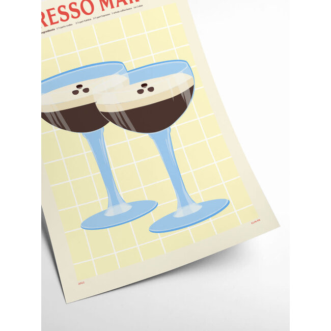 PSTR Studio Elin PK - Espresso Martini | 30x40cm