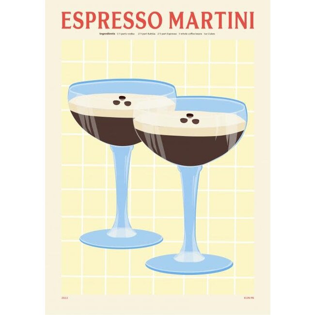 PSTR Studio Elin PK - Espresso Martini | 30x40cm