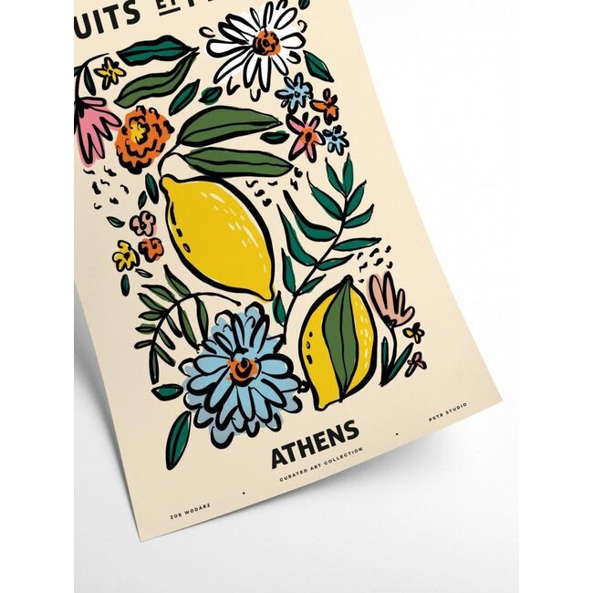 PSTR Studio Zoe - Fruits et Plantes - Athens | 30x40 cm