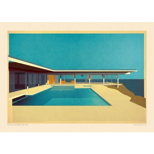 PSTR Studio Sander Patelski - Pierre Koenig Case Study House 1959 | 30x40 cm