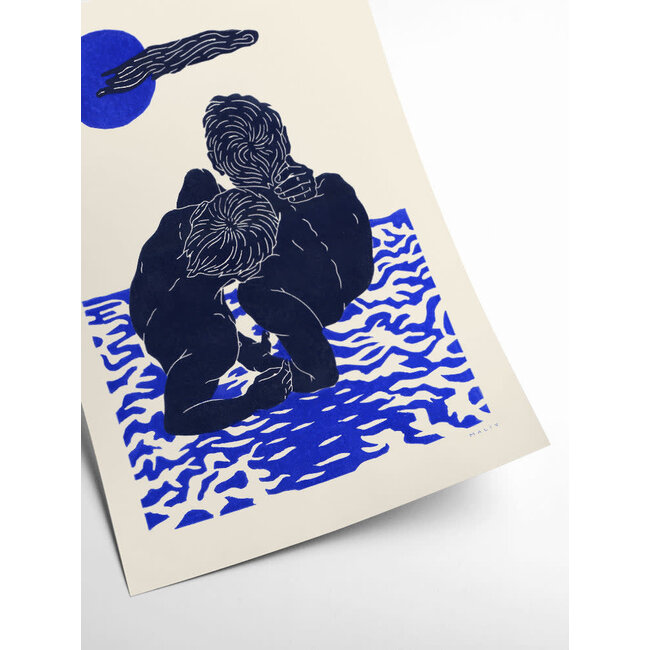 PSTR Studio Maliv  - Blue Moon II | 30x40 cm