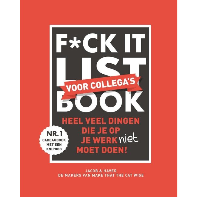F*ck it list book voor collega's