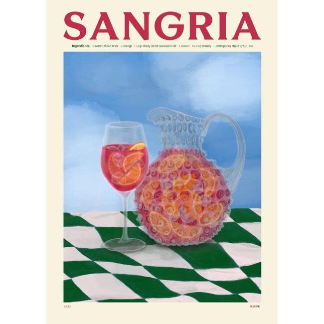 PSTR Studio Elin PK - Sangria | 30x40cm