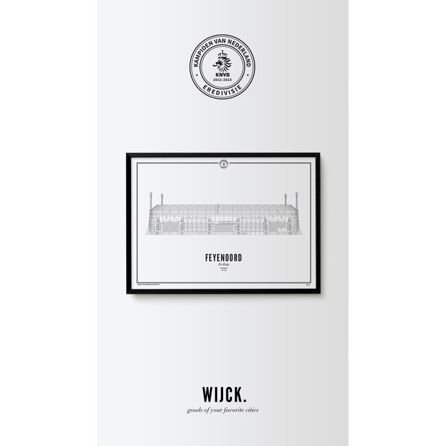 Wijck De Kuip - Kampioens-editie 2022-2023 | A4 Poster