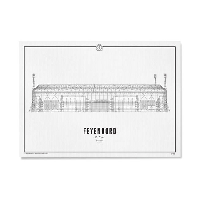Wijck De Kuip - Kampioens-editie 2022-2023 | 30 x 40 cm