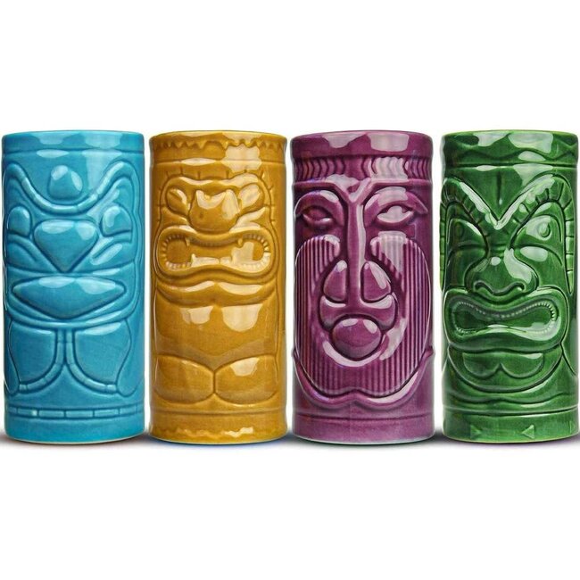 mikamax Tiki beker set | Keramiek tiki mokken | Cocktail Set