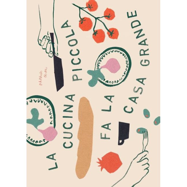 PSTR Studio Phthalo Ruth - Small Kitchen Makes a Big Home | Poster | Art Print | 30x40 cm