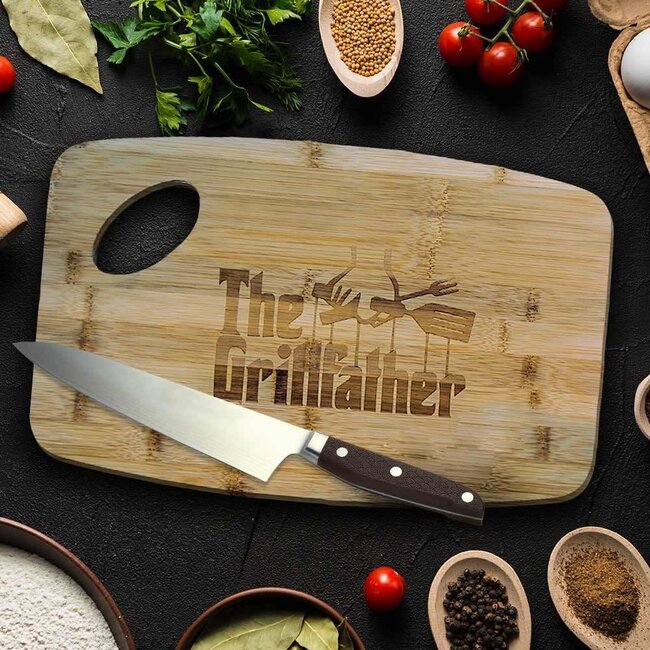 mikamax Grillfather snijplank | BBQ Cutting Board | Grill koning | BBQ accessoires